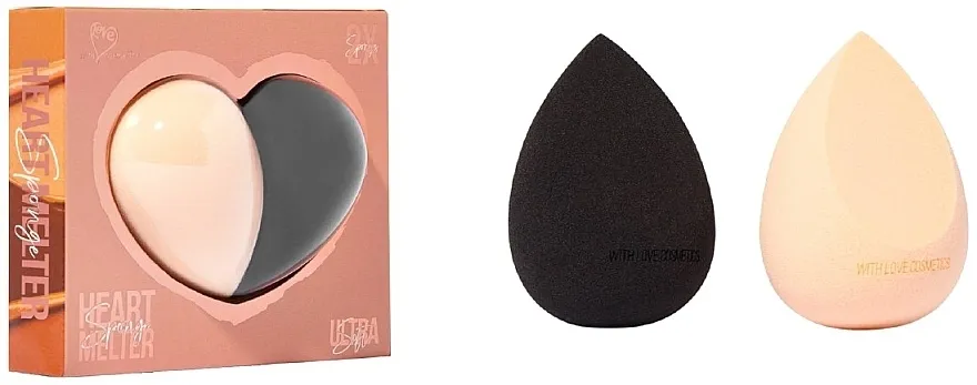 With Love Cosmetics Heart Melter Sponge Set sunđera za šminkanje, 2 kom.