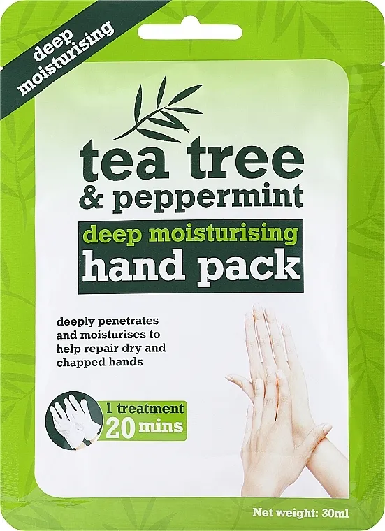 Xpel Marketing Ltd Tea Tree &amp; Peppermint Deep Moisturising Hand Pack Maska-rukavice za ruke