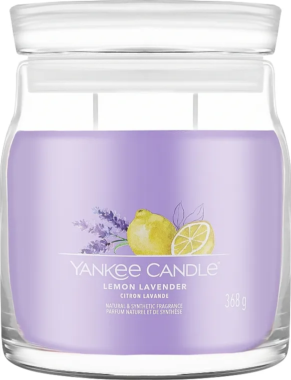 Yankee Candle Lemon Lavender Mirisna svijeća u teglici "Limun i lavanda", 2 fitilja
