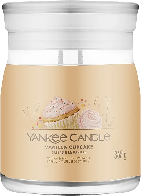 Yankee Candle Singnature Mirisna svijeća u teglici "Vanilla Cupcake", 2 fitilja