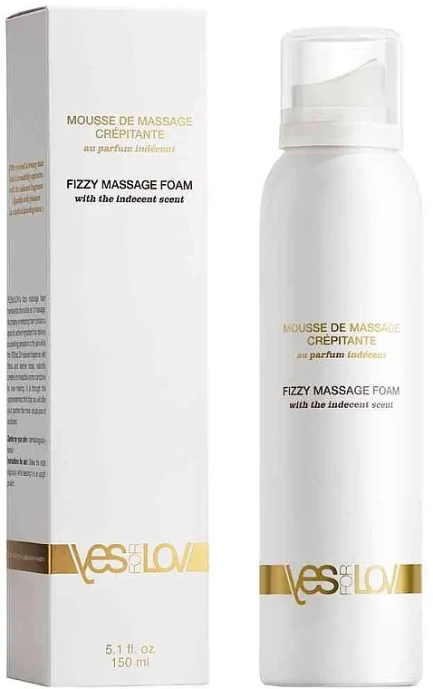 YESforLOV Fizzy Massage Foam with Indecent Scent Pena za masažu sa mirisom afrodizijaka