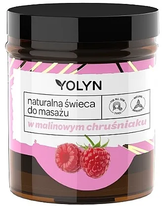 Yolyn Prirodna masažna svijeća "Malina"