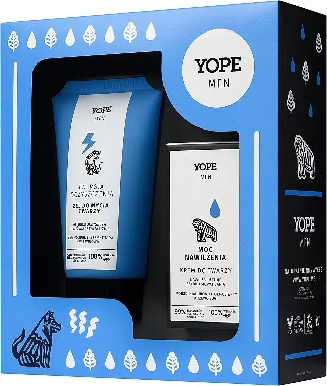 Yope Men (cl/gel/150ml + f/cr/50ml) Set