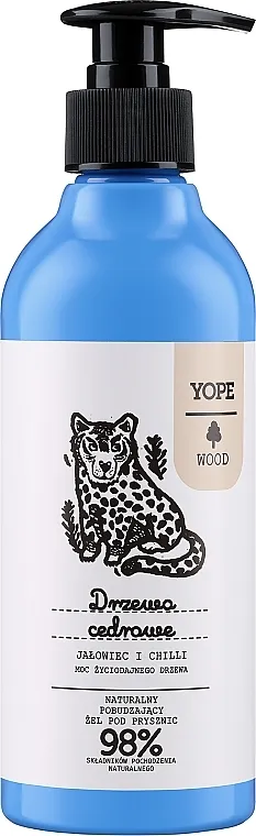Yope Shower Gel Cedar Tree Juniper And Chilli Gel za tuširanje "Cedrovo drvo, smreka i čili"