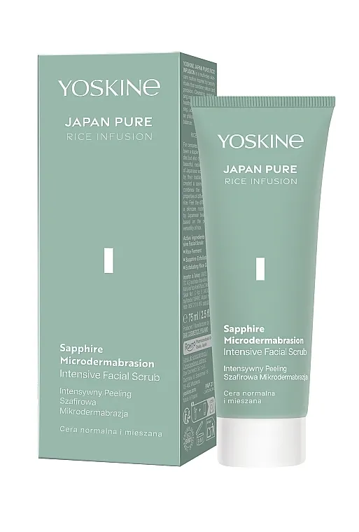 Yoskine Japan Pure Rice Infusion Sapphire Microdermabrasion Intensive Facial Scrub Intenzivni piling safirna mikrodermoabrazija