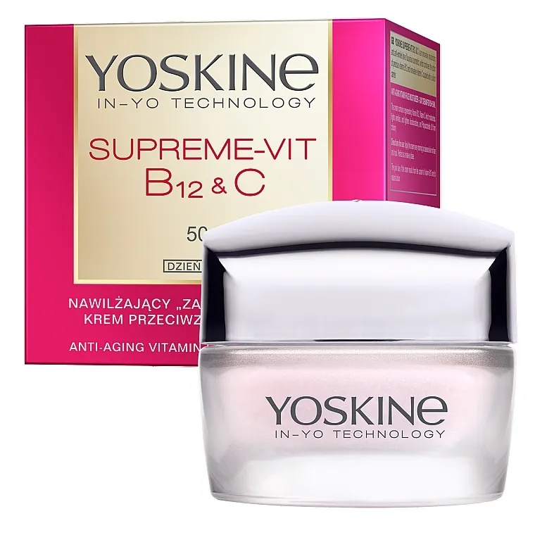 Yoskine Supreme-Vit B12 &amp; C Anti-Aging Vitamin Face Cream Hidratantna krema protiv bora 50+