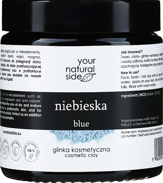 Your Natural Side Blue Kaolin Clay Plava kaolinska glina
