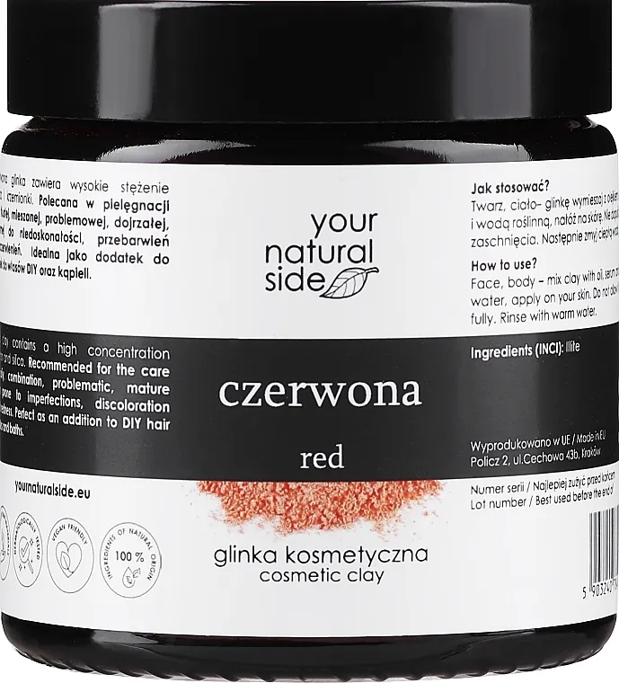 Your Natural Side Natural Clays Glinka Prirodna kozmetička glina, crvena