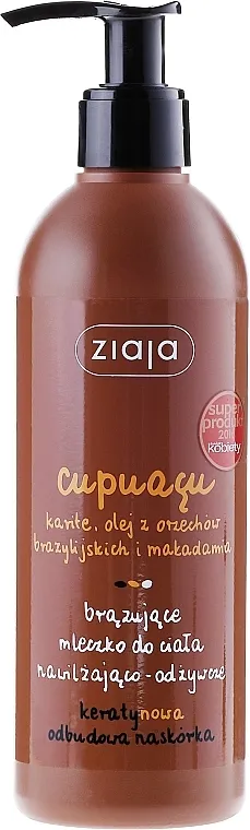 Ziaja Bronzing Body Milk Mleko za samopotamnjivanje tela "Hydration and nutrition"