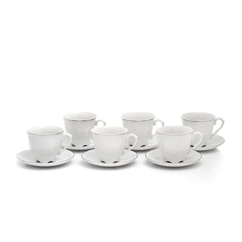 Ćmielów Rococo set šoljica 6/1 poljski porcelan