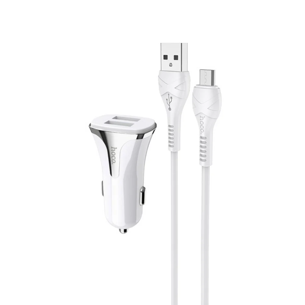 Auto punjac HOCO Z31 QC3.0 2xUSB sa micro USB kablom