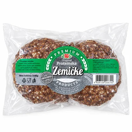 Premium proteinske zemičke 2x80g