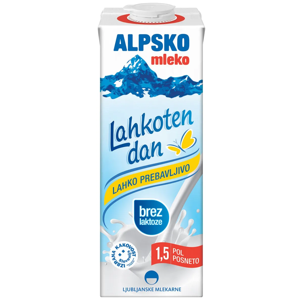Alpsko mleko bez laktoze 1l