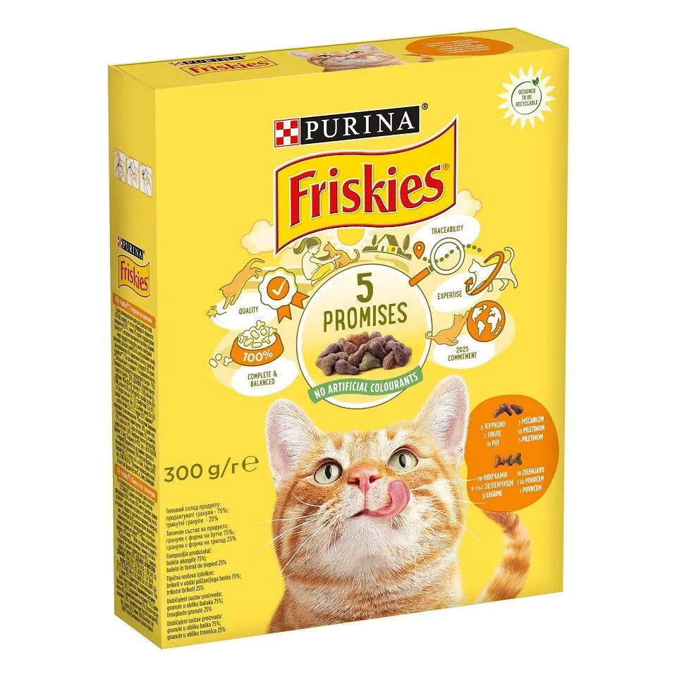 Briketi za macke piletina Friskies 300g