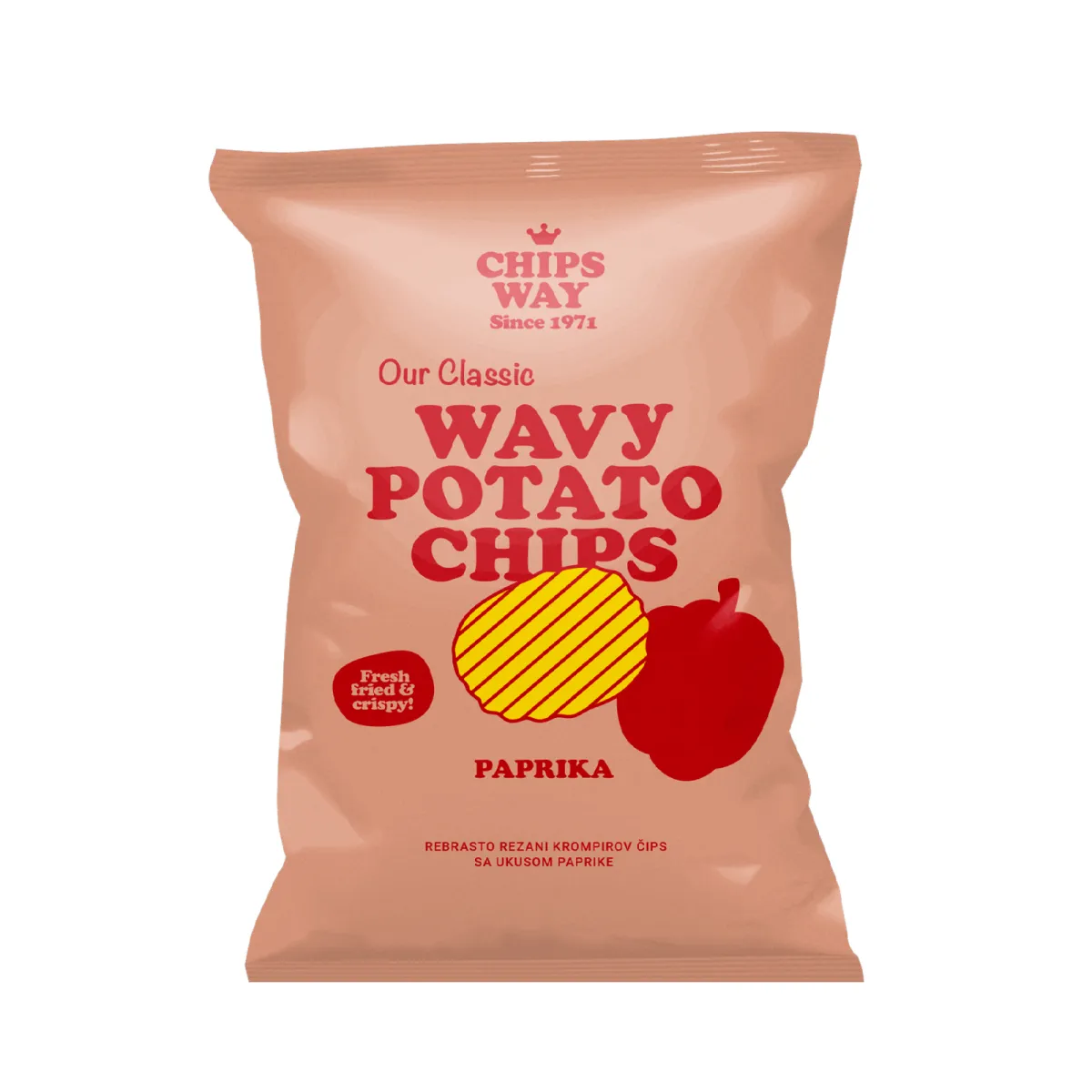Cips rebrasti Paprika Chips way 150g