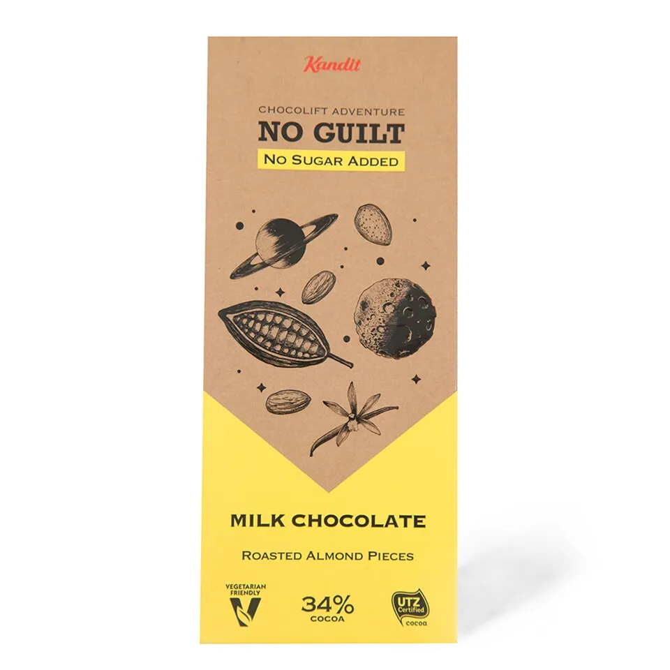 Cokolada mlec.badem No Guilt Kandit 80g