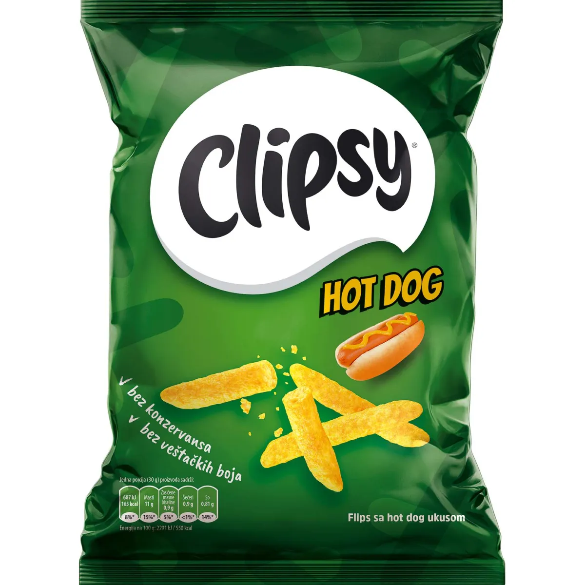 Flips Clipsy hot dog 30g