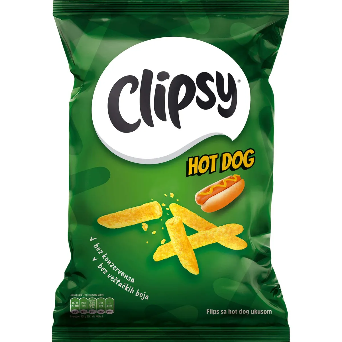 Flips Clipsy hot dog 80g
