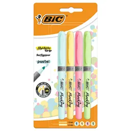 Flomasteri BIC Grip Pastel blister 4kom