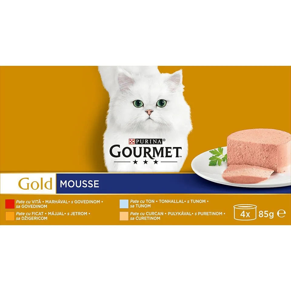 Hrana za macke Gourmet govedina 4x85g