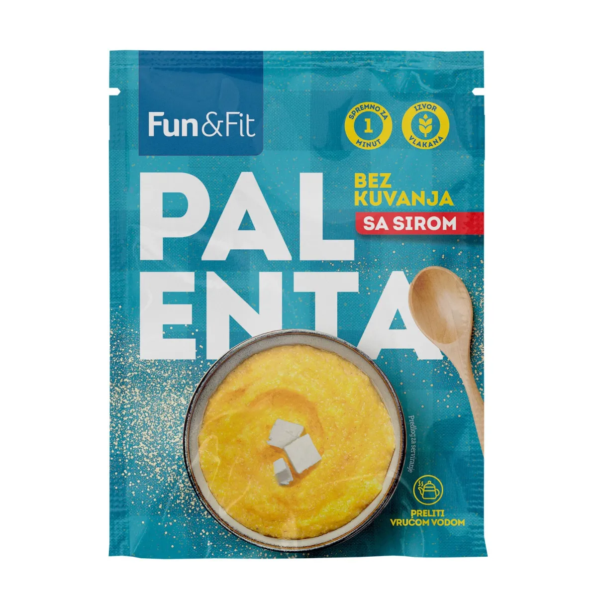 Instant palenta sa sirom Fun&Fit 55g
