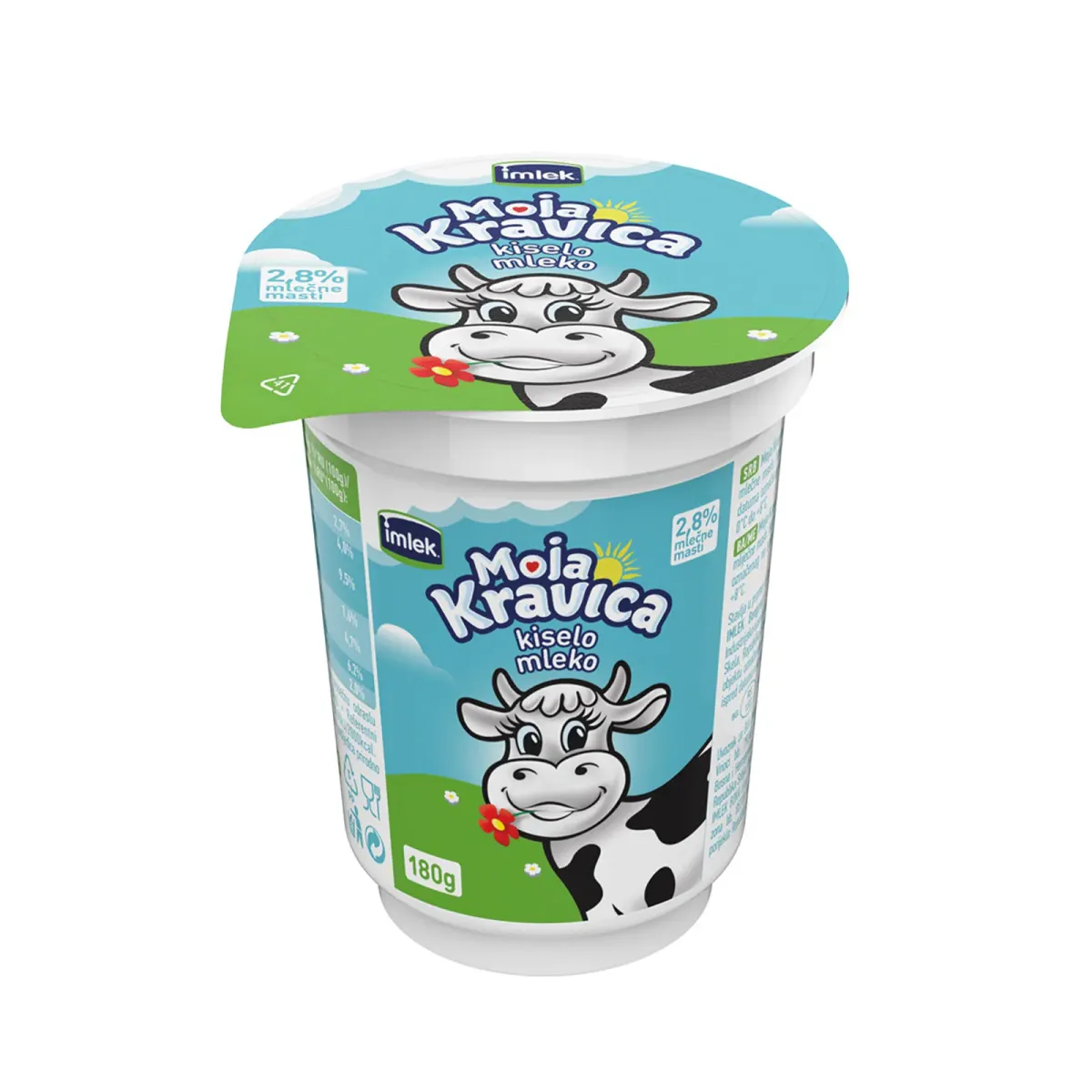 Kiselo mleko 2.8%mm Moja kravica 180g