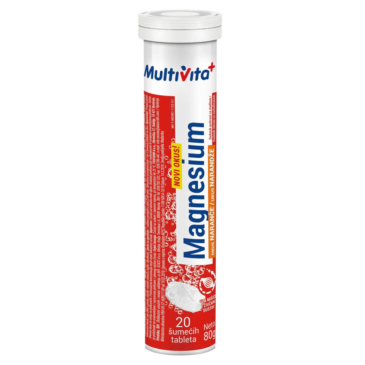 Multivita Magnezium 20 sumecih tableta