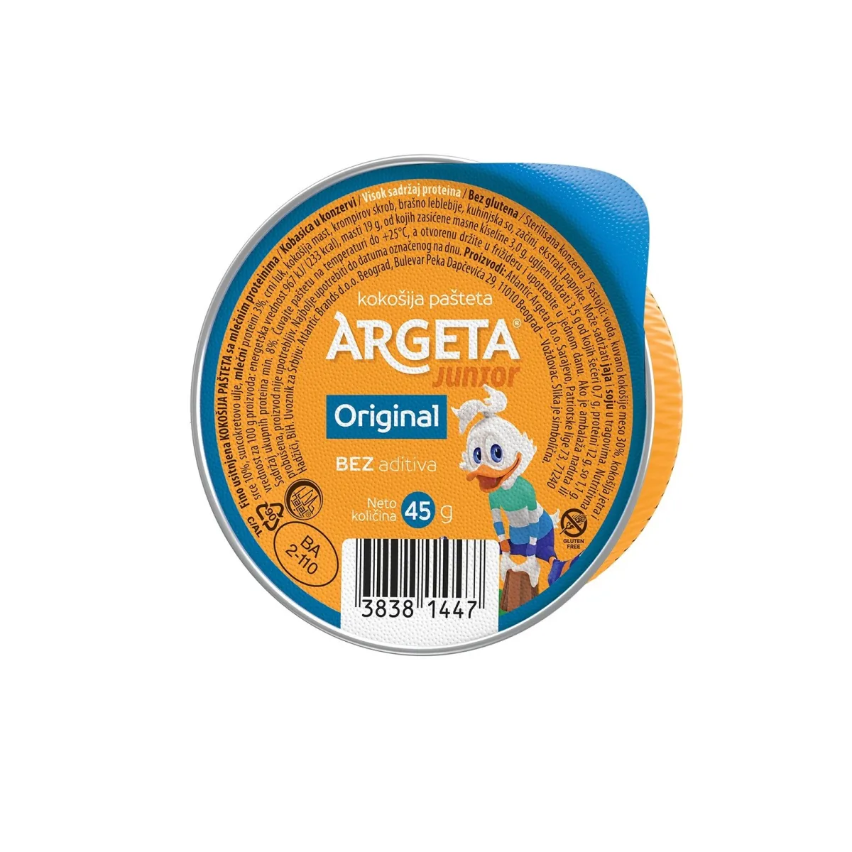 Pasteta junior Argeta 45g