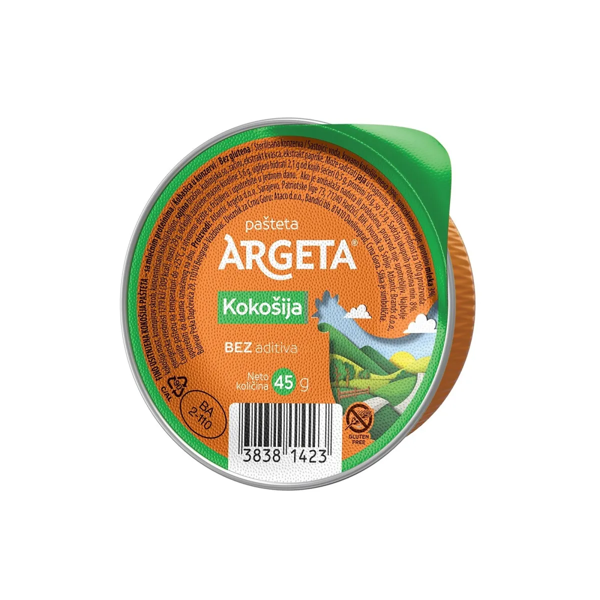 Pasteta kokosija Argeta 45g