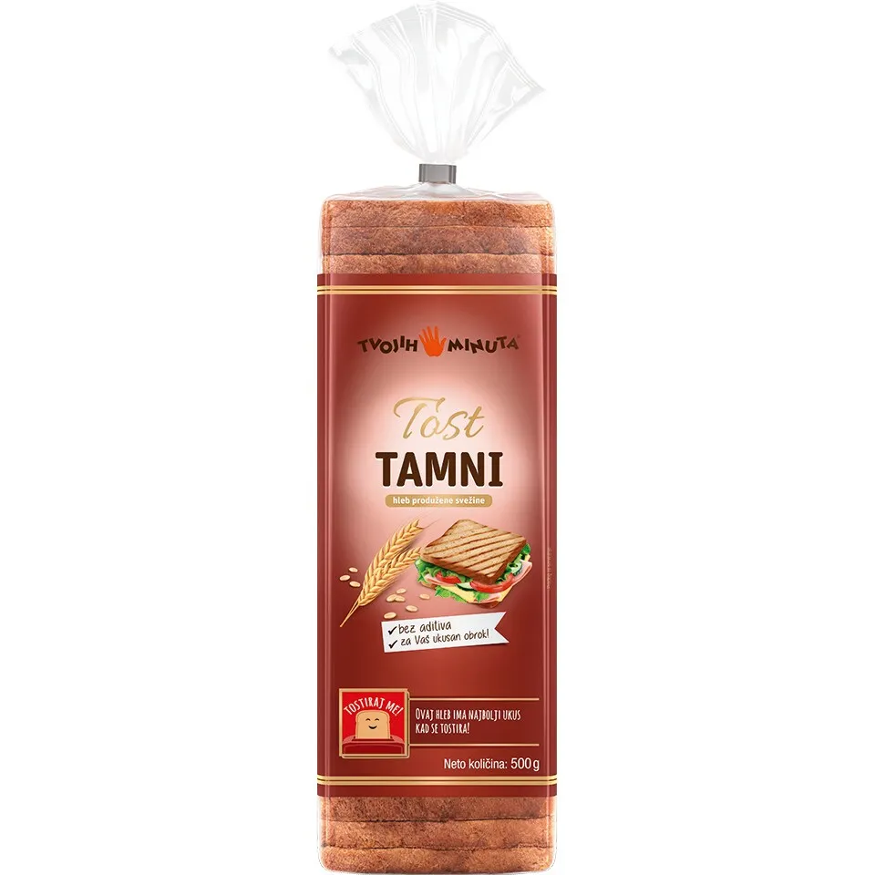 Tost extra tamni Tvojih 5 Minuta 500g