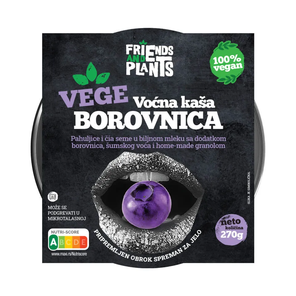 Vege vocna kasa borovnica 270g