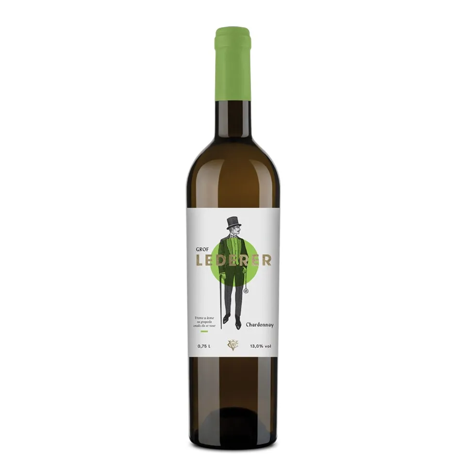 Vino belo Lederer Chardonnay 0,75L, Vinarija Coka