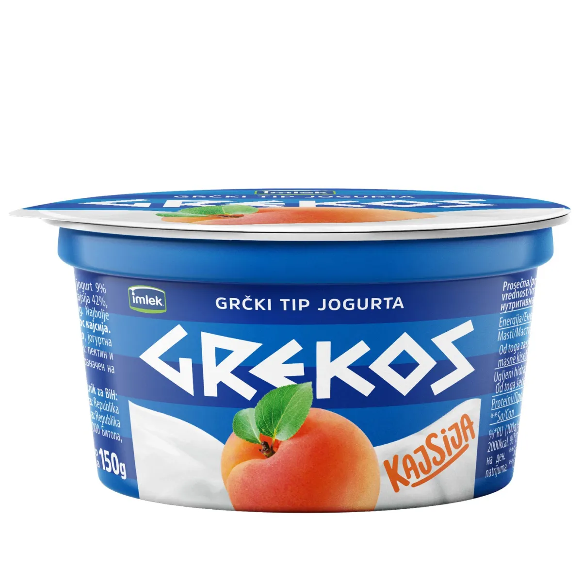 Vocni jogurt kajsija Grekos 150g