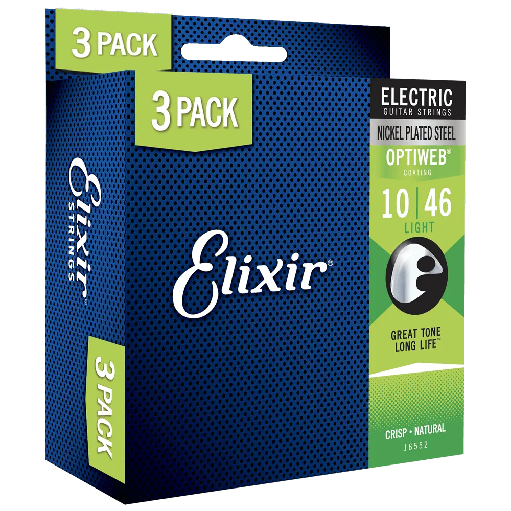 Elixir 19052 010/046 3 PACK 16572 Tropak žica za električnu gitaru