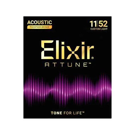 Elixir 21027 Attune Phosphor Bronze Acoustic Custom Light 11-52 Žice za Akustičnu Gitaru