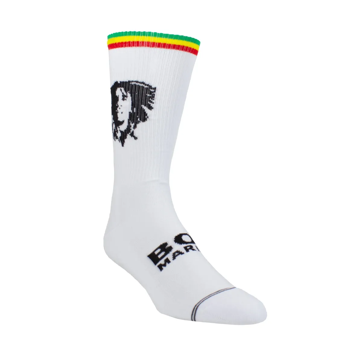Perri’s Bob Marley – Silhouette White – Crew Socks (Licencirane muzičke čarape)