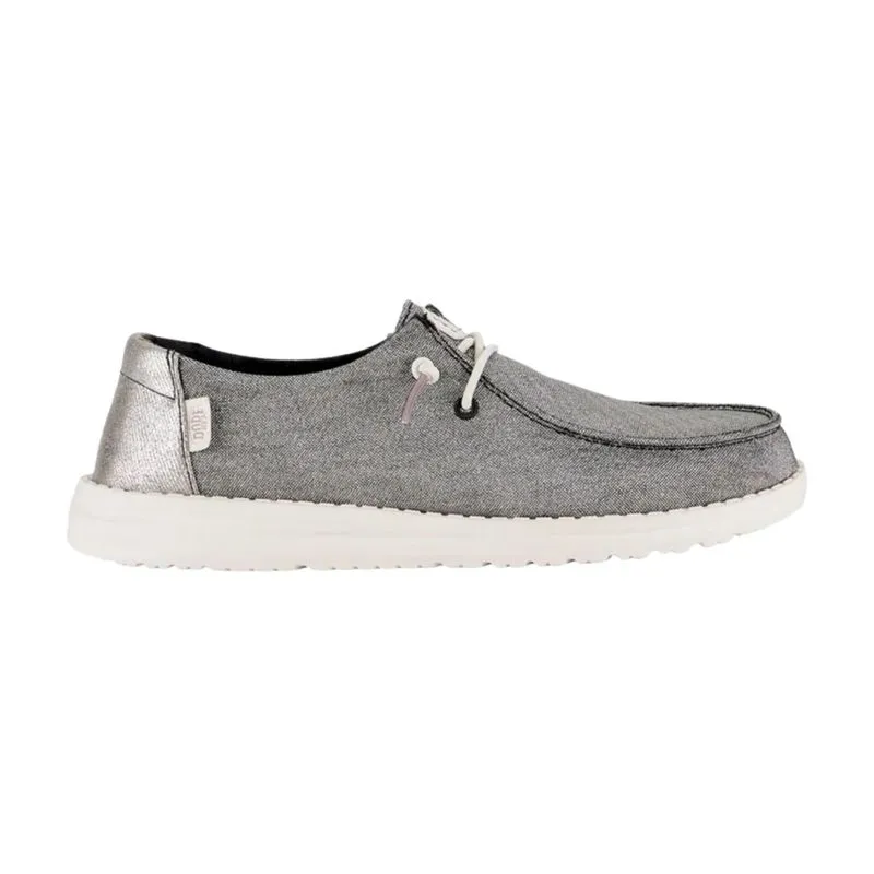 Ženske patike Hey Dude Wendy metallic sparkle char