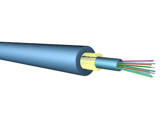 Fiber kabl 4 vlakna 9/125 singlemode indoor/outdoor Draka FireBur®, halogen free CPR Eca negorivost, UV otporan, zaštita od glodara, ESMF G.652.D i G.657.A1, BendBright™ prečnik savijanja ≤ 60mm, 2000N, U-DQ(ZN)BH 4E9