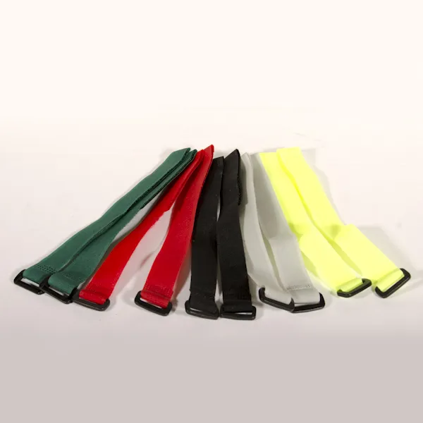 Organizator kablova - čičak velcro trake sa plastičnim prstenom dužine 300mm / širine 20mm u 5 različitih boja (Full FA-847-300mm) – crna / siva / zelena / crvena / žuta