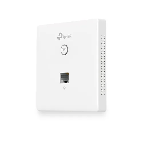 TP-Link EAP115-Wall WiFi N300Mb/s 2.4GHz 802.11b/g/n, 2 x LAN, PoE 802.3af/at, može se montirati na Ø60mm doznu/kutiju, Captiv portal Facebook/Instagram/SMS/vaučer autent,Omada SDN Cloud/Web/iOS/Android/Windows/Linux ap