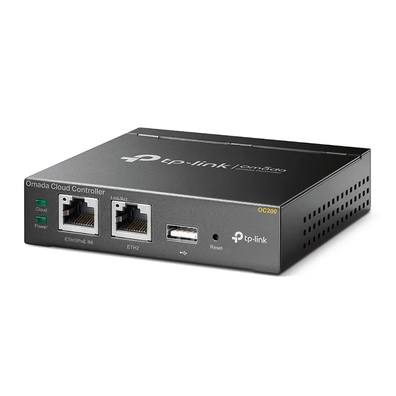 TP-Link OC200 Omada SDN hardverski kontroler za centralizovano upravljanje do 100 WiFi EAP access pointa, 20 Omada svičeva i 10 VPN MultiWAN rutera i 1000 korisnika, 2 LAN + USB, PoE 802.3af/at,Cloud Omada app & WebGUI