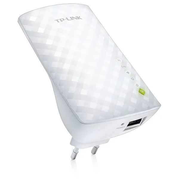 TP-Link RE200 WiFi 5 AC750Mb/s bežični extender dometa / access point dual band 2.4 & 5GHz 802.11a/b/g/n/ac, LAN 10/100Mb/s, WPS, Mesh, zidna montaža, 3 interne antene, app