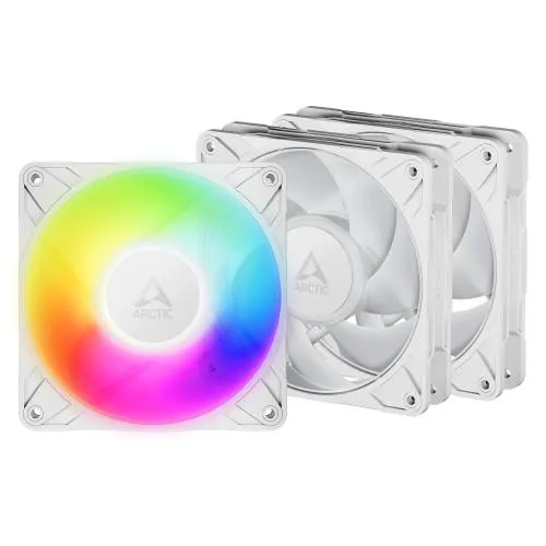 ARCTIC P12 Pro A‑RGB (White) – 3 Pack – 120mm PWM ventilatori - ACFAN00326A