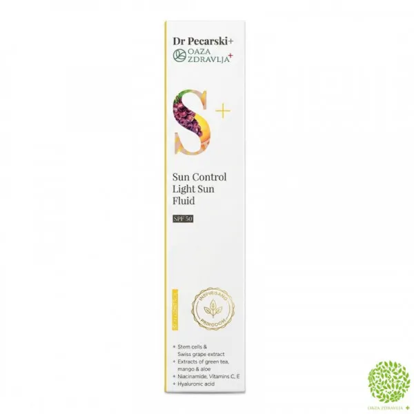 DR PECARSKI+ SUN CONTROL LIGHT FLUID SPF50 50ML