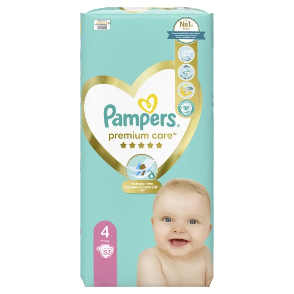 PAMPERS PELENE PREMIUM 4 52 kom.