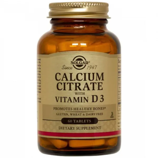 SOLGAR Ca CITRAT + VITAMIN D3 60 tableta