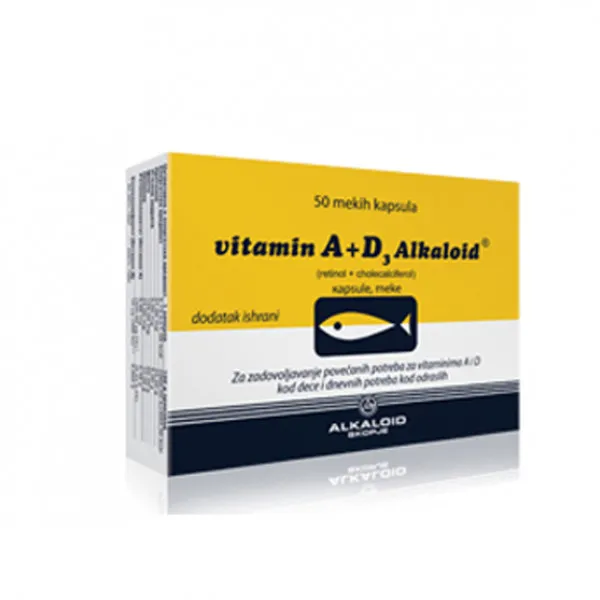 VITAMIN A + D3 50 kapsula