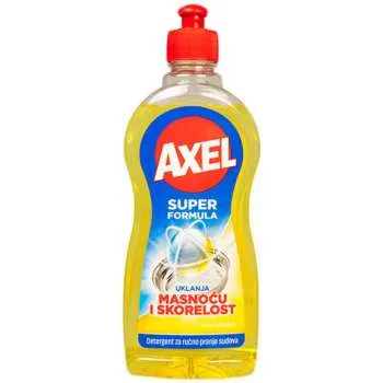 AXEL Super Formula za pranje posuđa limun 450ml