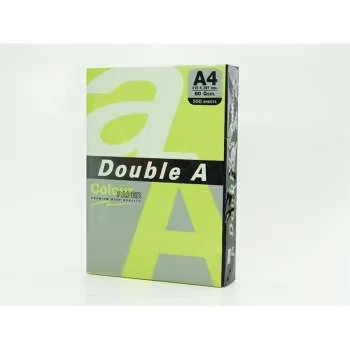 DOUBLE A FTK A4 80G 100L NEON ZELENA (GREEN)