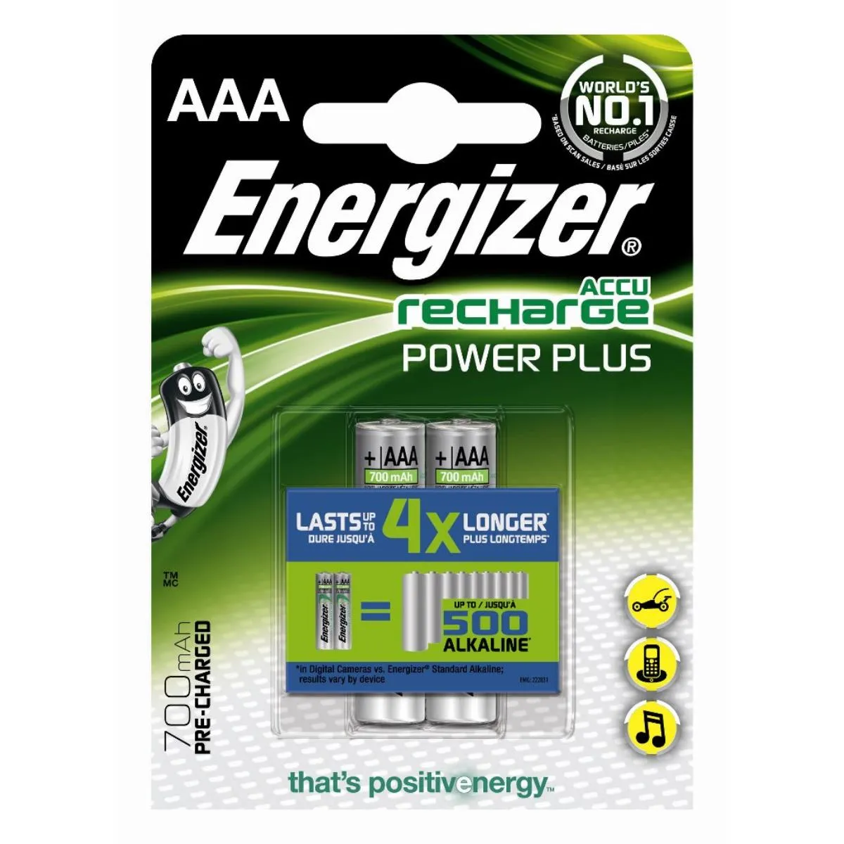 ENERGIZER PUNJIVE BATERIJE AAA 700mAh,pak.2